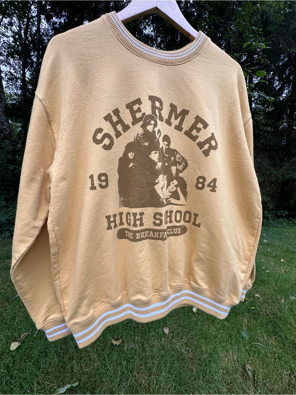 The Breakfast Club High School 1984 Sweatshirt Universal Studios Nostalgic